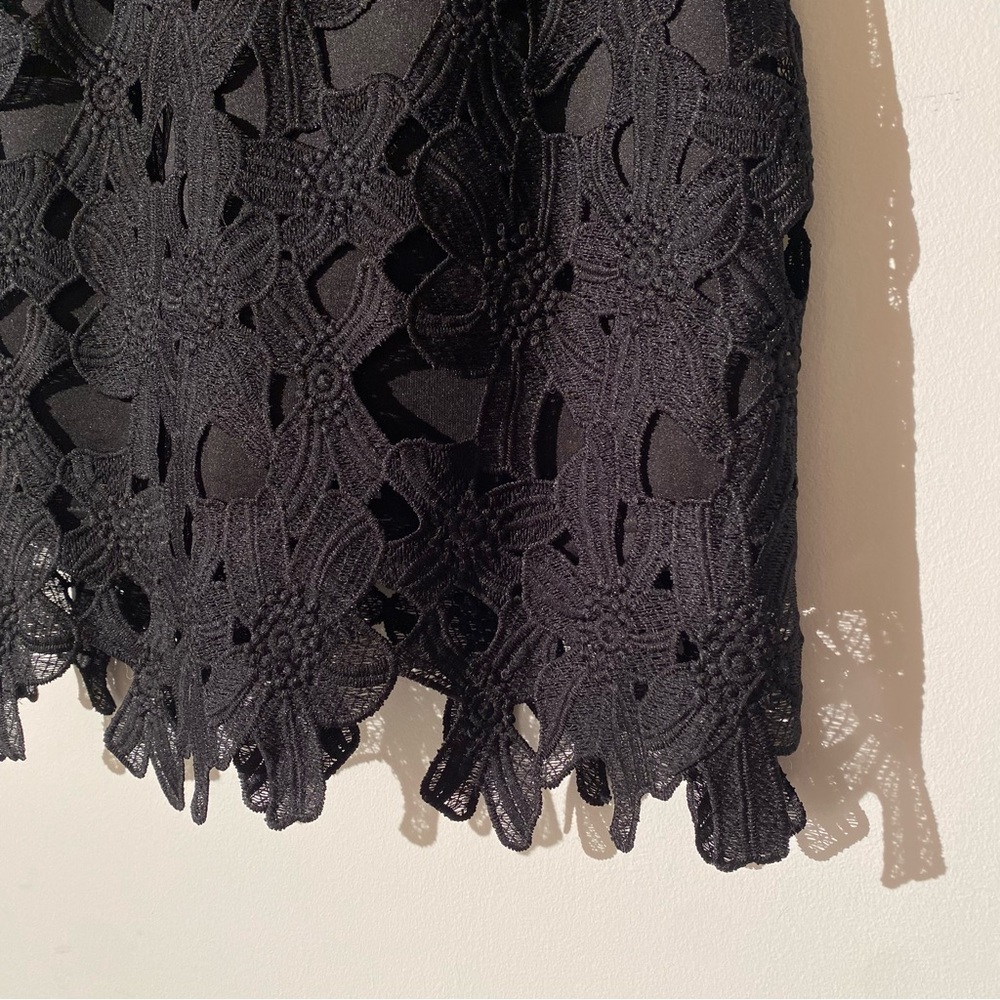 Haute Monde black lace dress